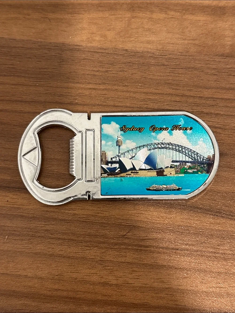 Sydney Opera House Souvenir Bottle Opener - Blue & White
